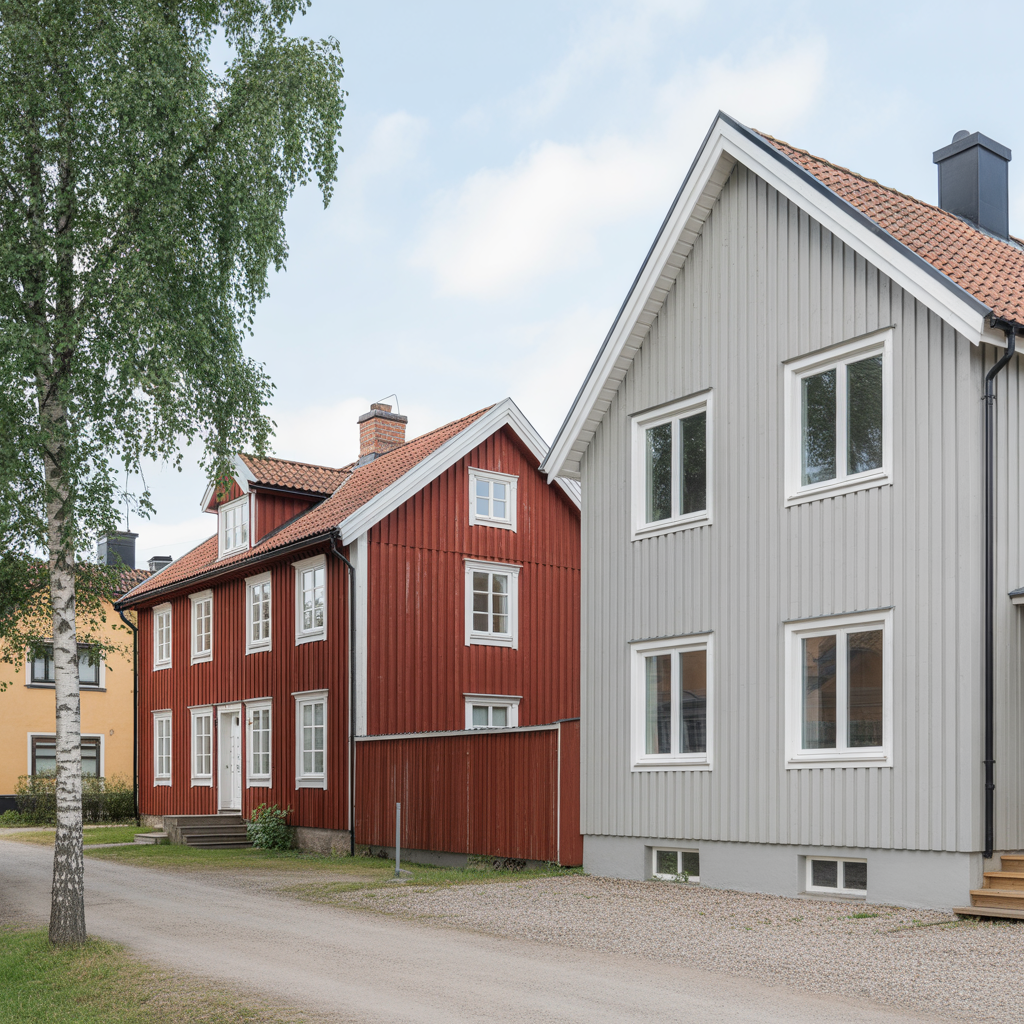 trapanel eller fibercement som fasad livslangd underhall kos